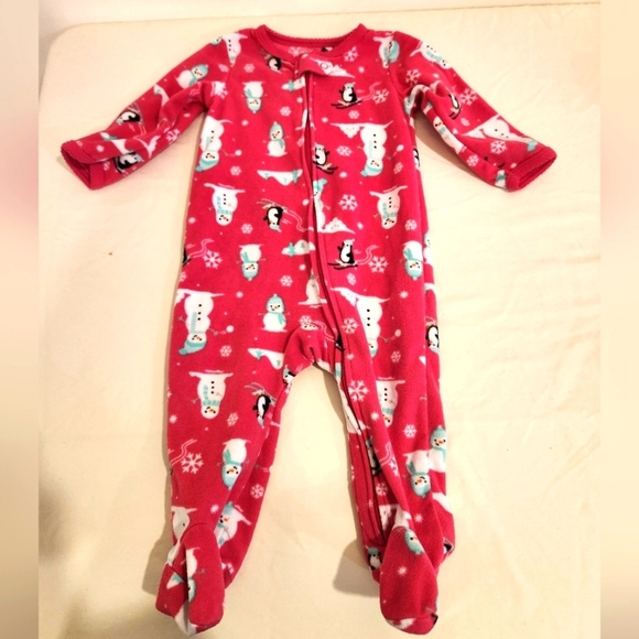 Baby Winter Zip-Up Fleece Sleep & Play Pajamas - Picture 1 of 6